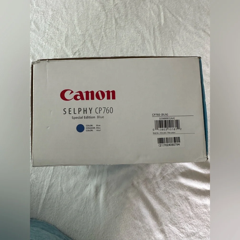 Canon SELPHY CP760 Compact Digital Photo Thermal Printer Special Edition Blue